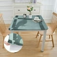 thumbnail image 2 of HAOXIT Square Spring Table Cloth Solid Elegance Water Resistant Woven Decorative Table Cover,Spillproof Soil Resistant Holiday ,Turquoise 36*36, 2 of 8