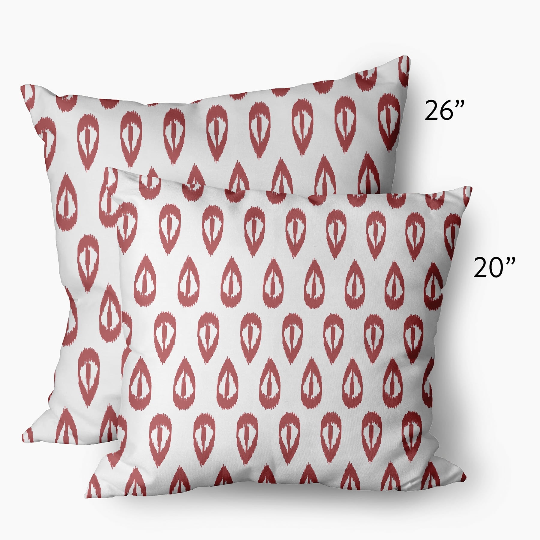 Simply Daisy 20 inch Ikat Tears Indoor/Outdoor Throw Pillow