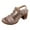 Grey, variant on CBDElite Women's Chunky Block Low Heel Sandals Breathable Hollow out Open Toe Sandals Adjustable Ankle Strap for Beach Vacation(Brown,9.5)