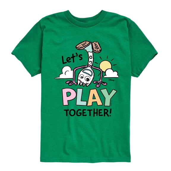 Toy Story 4 - Forky Lets Play Together - Toddler & Youth Short Sleeve Graphic T-Shirt