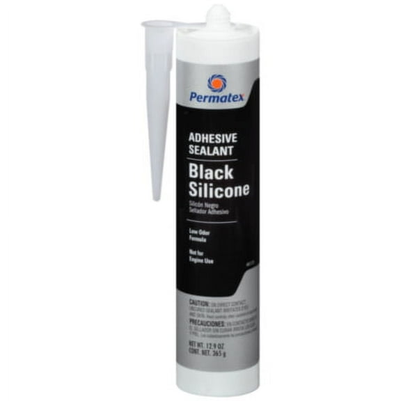 Permatex Black Silicone Adhesive Sealant (11 oz.)