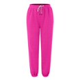 thumbnail image 6 of ManxiVoo Womens High Waisted Wide Leg Joggers with Pockets Comfortable Workout Trousers XXL Size Hot Pink, 6 of 8