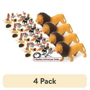 (4 pack) Zoo Troop Safari Animals – 1 Mystery Safari Animal Per Order | Novelty & Collectible Toy for Kids Ages 3+