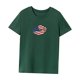 thumbnail image 3 of Camiseta para mujer Verano Mujer Regular Fit Ropa deportiva Camisa con cuello redondo para vacaciones Verde, 3 of 7