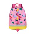 thumbnail image 1 of Sonducket colorida con estampado de dinosaurio para niños, bolso escolar para guardería, bolsos escolares Mochilas rosa, 1 of 6