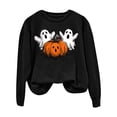 thumbnail image 7 of Godom Halloween Womens Sweatshirts Pumpkin Graphic Crewneck Long Sleeve Tops Casual Loose Pullover Shirts 2025 Clothes, 7 of 7