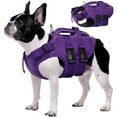 thumbnail image 1 of Kuoser Dog Life Jacket, Reflective and Adjustable Dog Life Vest for Small Medium Large Dogs, Purple, S, 1 of 8