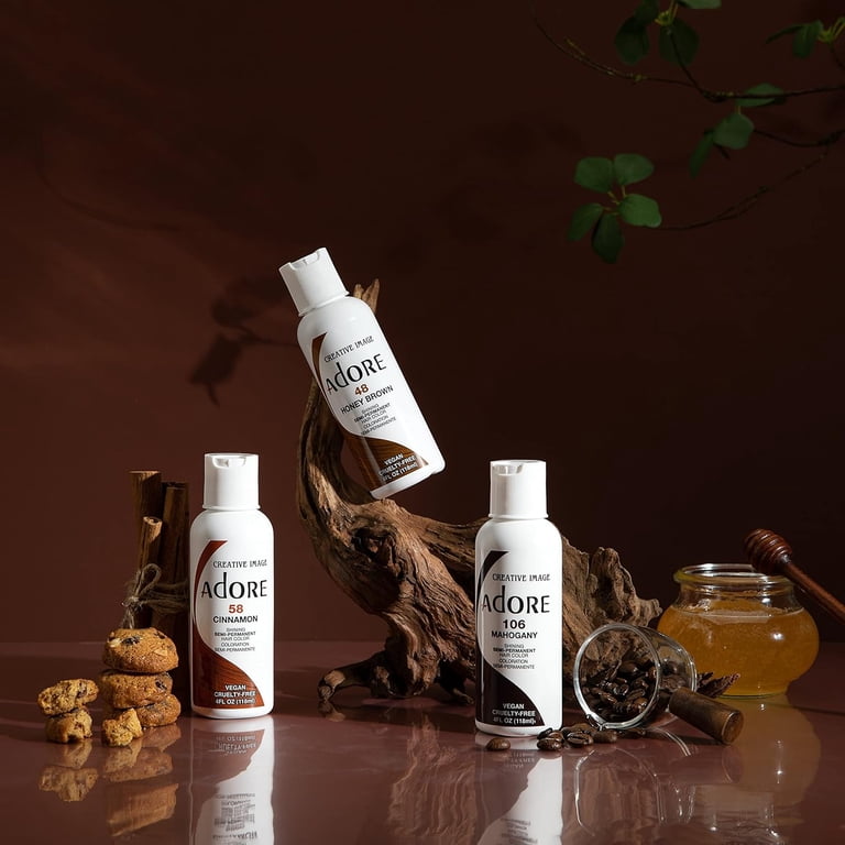 Adore Semi-Permanent Haircolor, 58 Cinnamon 4 floz, Adult