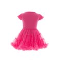 thumbnail image 3 of Barbie Toddler Girl Tiered Tutu Dress with Chenille Patch, Sizes 12M-5T, 3 of 11