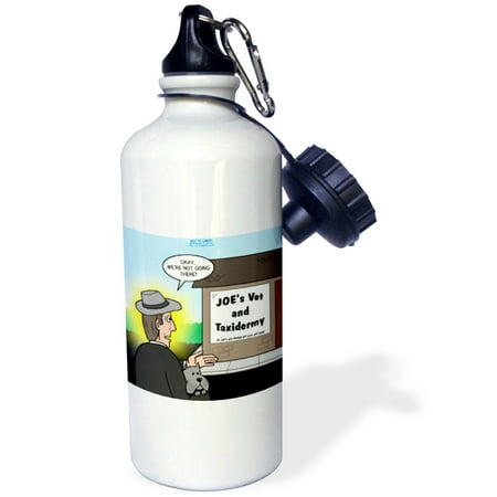 3dRose Joes Vet and Taxidermy Where You Always Get Your Pet Back, Sports Water Bottle, 21oz