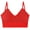 Red, variant on Bras for Women Ribbed Wirefree Spaghetti Strap Comfort Wirefree Full Support Everyday Bras