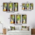 thumbnail image 4 of Designart "Sunlight at the Lakehouse in the Afternoon I" Lake House Cottage Framed Wall Art Set Of 3 - Yellow Traditional Frame Gallery Wall Set For Home Decor, 4 of 6
