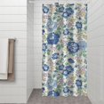 thumbnail image 2 of Pioneer Flower Floral Print Pattern Shower Curtain 36"x72" ,Bathroom Decorative Shower Curtains Set with 12 Hooks,Modern Waterproof Washable Shower Curtain, 2 of 6