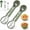 Blue, variant on Melon Baller Scoop Set Stainless Steel Fruit Carving Tools Watermelon Scooper, 6-in-1 Fruit Cutters Shapes with Pulp Separator for Salad (2pcs-Green)Q