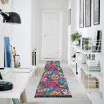 thumbnail image 4 of Yayeee Runner Rug for Bedroom 2'x6' Machine Washable Hallway Non Slip Mat, Charming Floral Pattern, 4 of 8