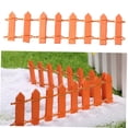 thumbnail image 3 of TEHAUX 1Pack Mini Fence Ornament Decorative Wood Orange for Christmas Tree Decorations, 3 of 8