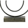 thumbnail image 4 of Metal Abstract Sculpture with Rectangular Base, Set of Two, Gray, 4 of 5