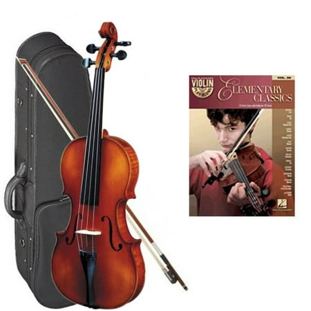 American Classics Violin Strunal 260 Student Violin Elementary Classics Play Along Pack - 1/4 Size European Violin w/Case & Play Along Book ()