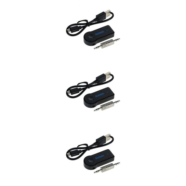 Seitruly Inalámbrico Bluetooth 3.5mm Audio Estéreo Música Hogar Coche Receptor Adaptador Mic 3piezas