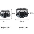 thumbnail image 2 of Feelers Pet Playpen Dog Fence Portable Foldable Cat Cage Safe Guard for Indoor Outdoor, Grey, S, 2 of 6