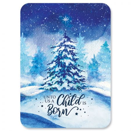 christmas cards star tree scripture skip