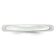 thumbnail image 2 of 14k White Gold 3mm Lightweight Comfort Fit Wedding Band Size 4.5 WCFL030, 2 of 3