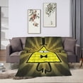 thumbnail image 7 of Bill Cipher Cartoon Fleece Blanket for Boys Girls Kids, Ultra Soft Cozy Warm Flannel Throw Blankets, Lightweight Plush Blanket Gifts for Bed Sofa Living Room Couch Home Decor, 7 of 7