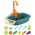 thumbnail image 1 of Niños Fregadero Lavavajillas Lavavajillas Responsable Educativo automático Pretend Play Entertainment ABS Juguetes Kit Presenta Azul Eigraketly  FN001336-01, 1 of 7