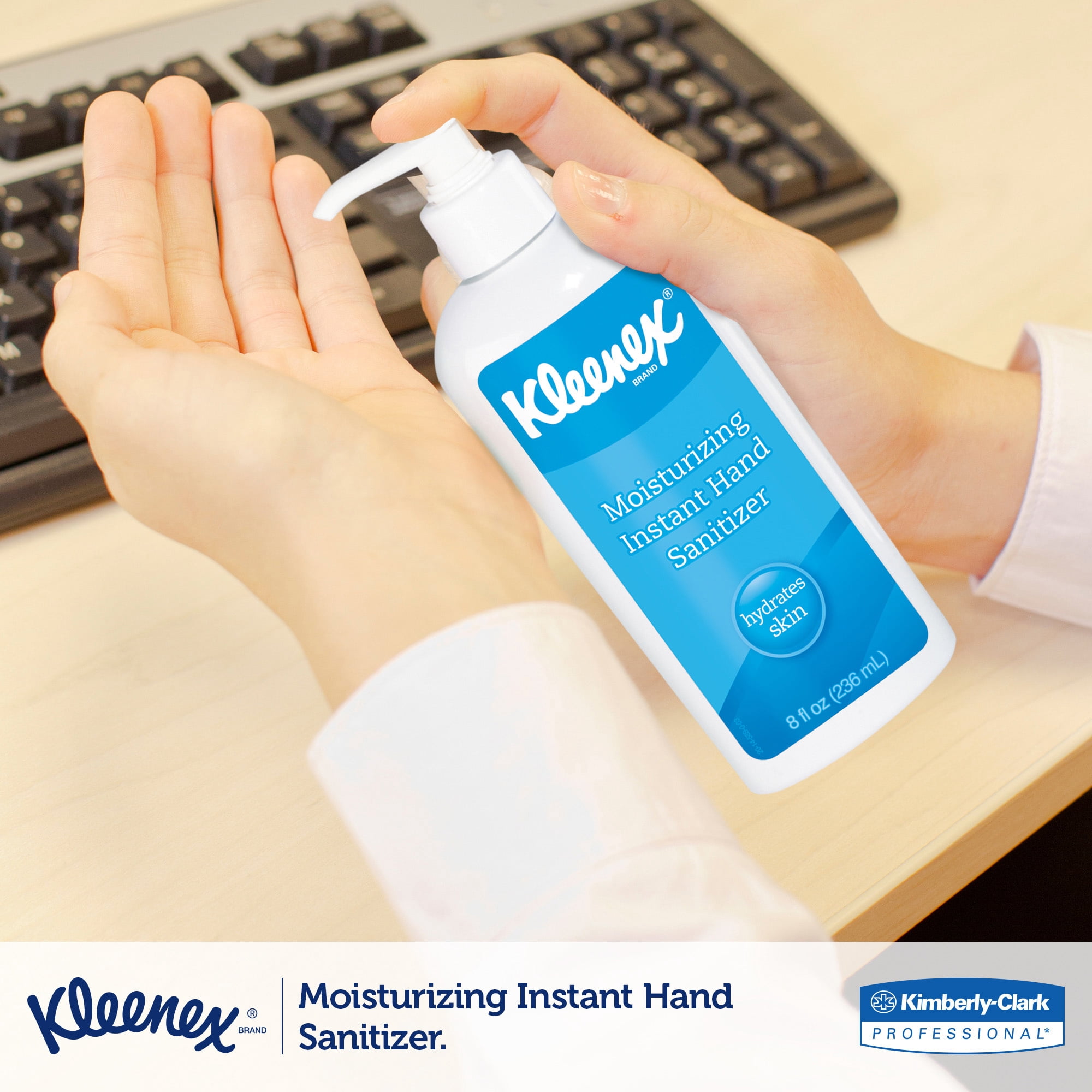 Kleenex, KCC31294, Moisturizing Hand Sanitizer, 1 Each, White
