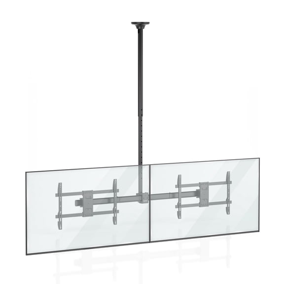 Mount-It! Dual TV Ceiling Mount with Long Pole for 35" to 60" TVs