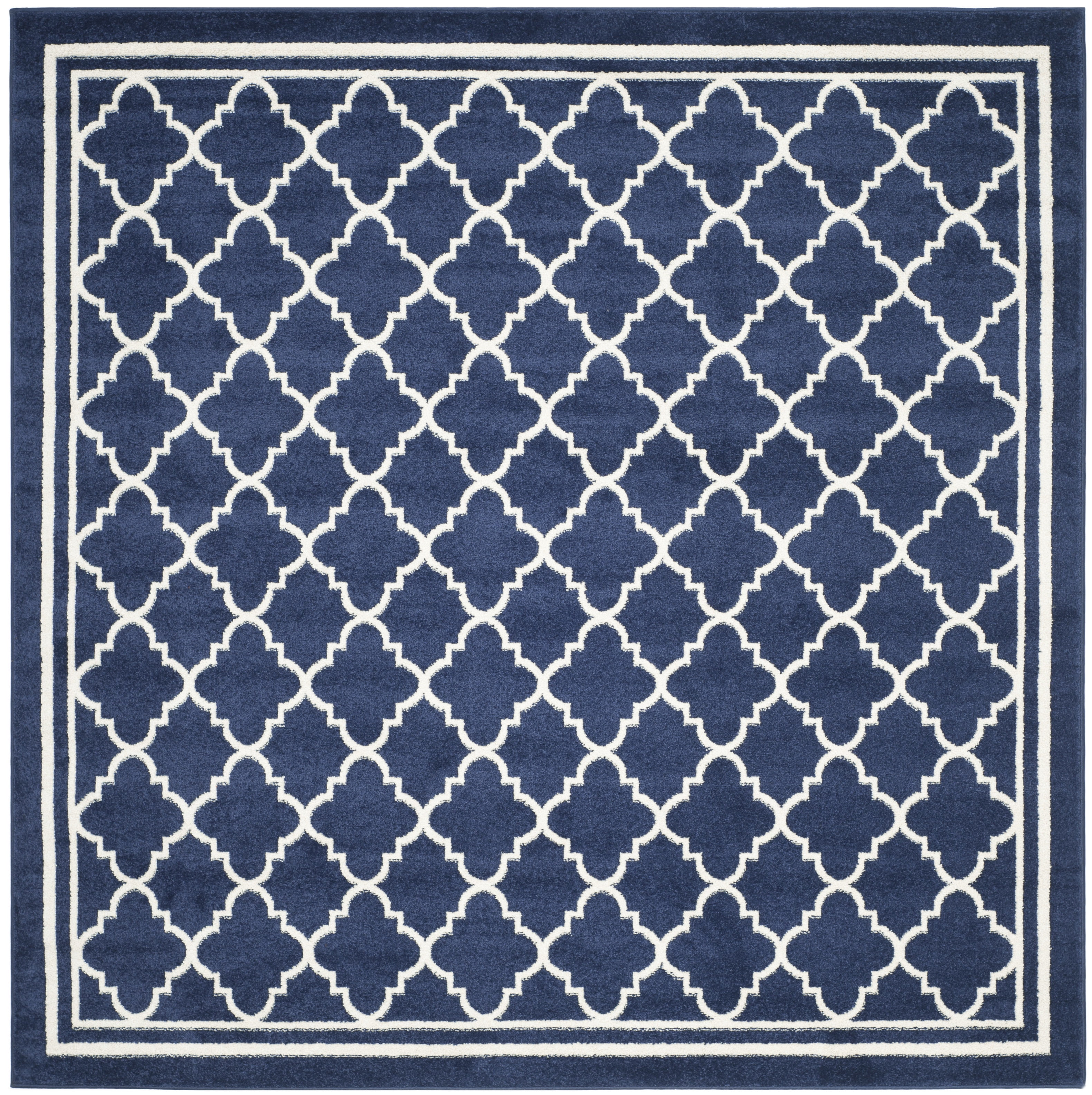 Safavieh Amherst Trina Geometric Area Rug, Navy/Beige, 3' x 3' Square