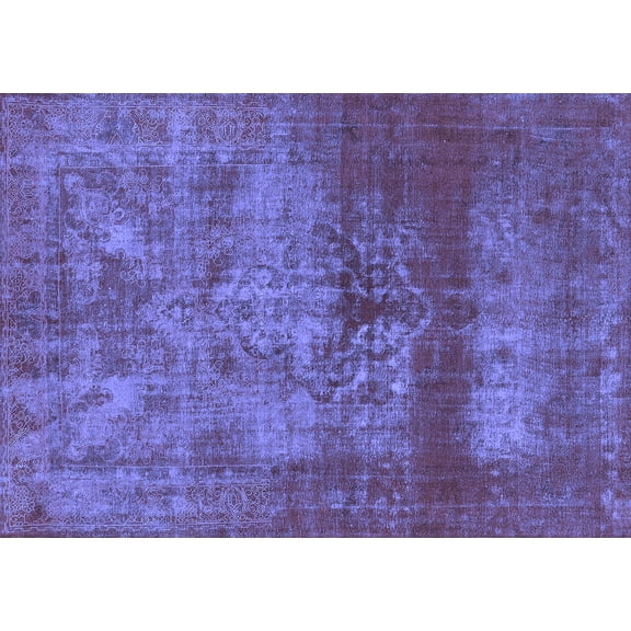 Ahgly Company Indoor Rectangle Persian Blue Bohemian Area Rugs, 5' x 7'