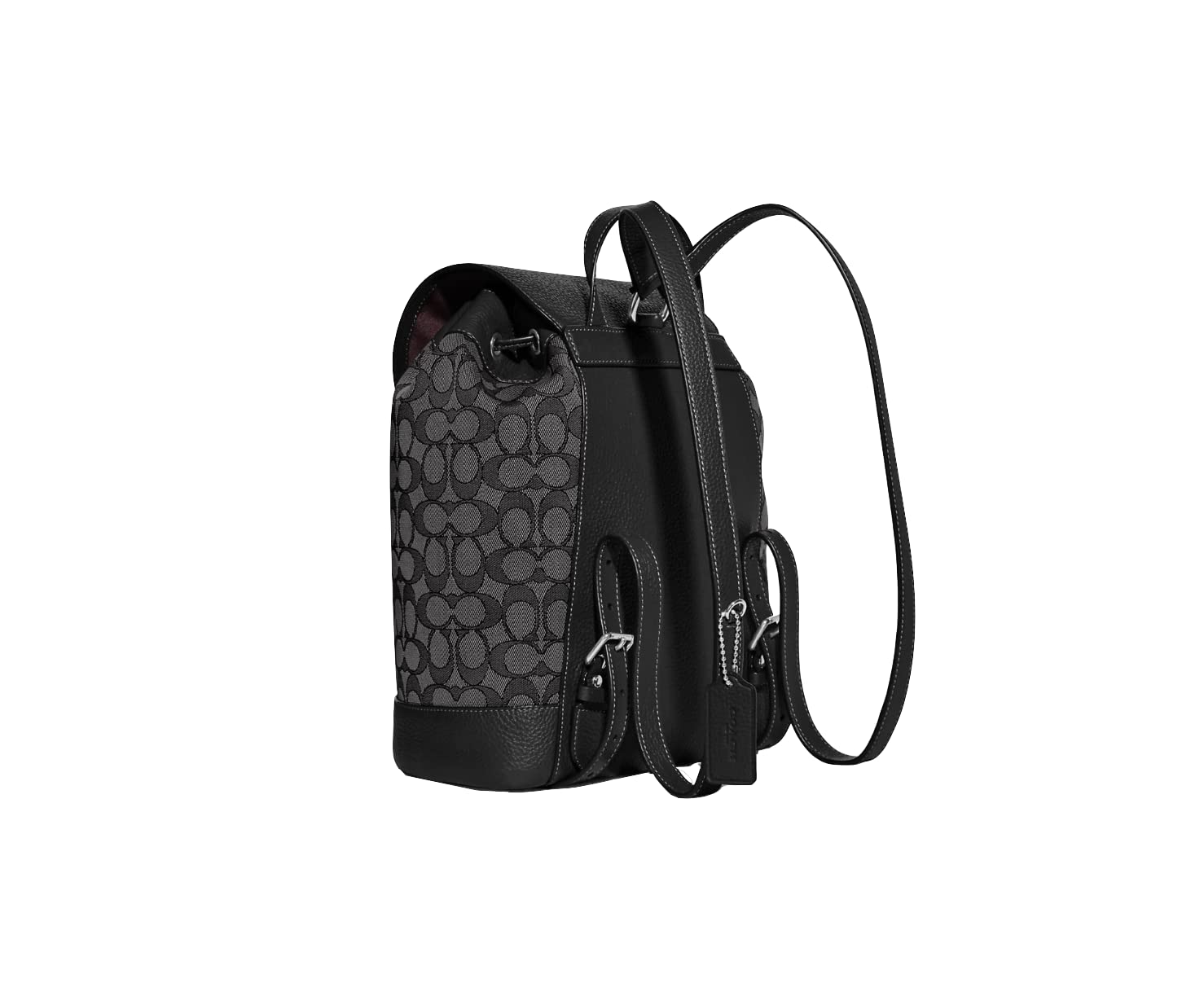 NWT Coach Dempsey backpack! Coach Dempsey Black Smoke Signature Jacquard Canvas Patch  main image 3