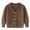 A24-Brown, variant on Ccpelsie Girls Long Sleeve Sweater Cardigan Kids Cropped Cable Knit Button Front Sweaters 6-13Y(Dark Green,8-9 Years)