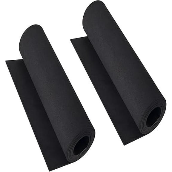 2-Pack Black Eva Foam Cosplay Sheets roll, Premium eva Craft Foam 2mm Thick, 13.5" x 49", High Density 86kg/m3 for Cosplay Costume, Crafts, DIY Projects