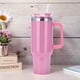 thumbnail image 5 of Vaso aislado con paja de 40oz con asa, botella de agua deportiva, taza con aislamiento térmico al vacío de acero inoxidable para bebidas frías y calientes, 5 of 8