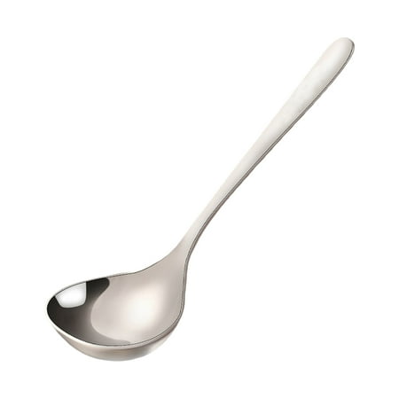 

Xing 304 Stainless Steel Soup Spoon Hot Pot Spoon Long Handle Sauce Spoon Home Kitchen Cutlery (Silver 20cm)