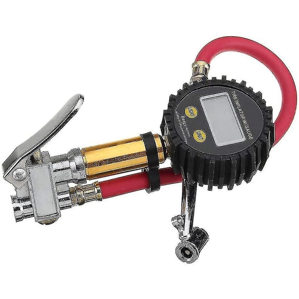 Medidor digital Lcd Inflador de neumáticos doble Medidor de presión del inflador de neumáticos Alta precisión 0-200 Psi