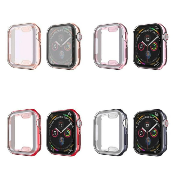 LEIXIUER Soft TPU Screen Protector Case Compatible with Apple Watch Cover 45mm 44mm 42mm 41mm 40mm 38mm Shell Protector Bumper for iWatch Sereies 9 8 7 6 5 4 3 2 1 SE SE2