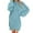 DT-Blue, variant on DailyTrove Women's Oversized Sweater Dress, Long Sleeve, Casual Lounge & Winter Wear, Soft Knit Fabric, Solid Color