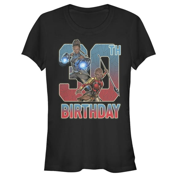 Junior's Marvel Shuri and Okoye 30th Birthday Graphic T-Shirt
