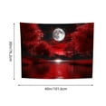 thumbnail image 3 of RKSupls Artistic Red Night Trees and Moon Tapestry,Home Tapestry Suitable for Hanging for Decorative Wall Hanging, Decorative Bedroom, Living Room Decoration - 40x30in, 3 of 6