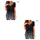 thumbnail image 1 of Camiseta Minnieouse Blusa informal plisada colorida de poliéster manga corta cuello en V Floral XXL, 1 of 6