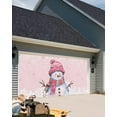 thumbnail image 4 of Christmas Garage Door Banner Cover 6 x 13 ft, Christmas Cute Snowman White Snowflakes Pink Christmas Garage Door Decorations Holiday Christmas Backdrop Decor for Winter New Year Xmas Party, 4 of 6