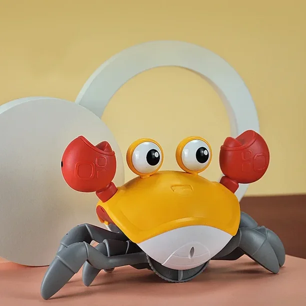 Cangrejo de Escape para bebés, Juguete Musical para gatear, juguete en movimiento para correr, juguetes interactivos para gatear, regalos