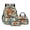 Boho Mandala Highland Cattle, variant on Xoenoiee Cardinal Daisy Flower Print Backpack for Kids School Bag 3-in-1 Bookbag Set with Lunch Box Pencil Case for Teen Girls Boys Schoolbag Elementary Preschool Bookbag Satchel Travel Daypack