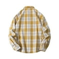 thumbnail image 4 of Mens Sweatshirt 2025 Mens Plaid Flannel Long Sleeve Plaid Button Down Casual Collared Shirt Cotton Blend with Pocket, 4 of 4