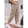 thumbnail image 3 of I AM A FASHION JUNKY Khaki Leopard Print Straight Loose Jeans, 3 of 5