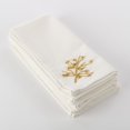 thumbnail image 1 of Saro Lifestyle Nadalin Collection Beaded Christmas Tree Napkin (Set of 4) Gold, 1 of 2