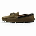 thumbnail image 3 of Big Size Men's Casual Loafers Slip On Leather Shoes Comfortable Lightweight Driving Shoes Male Moccasins Classic Penny Loafer Flats Boat Shoes Outdoor Walking Shoes, 3 of 10